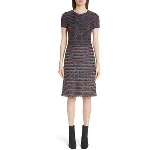 St. John Womens Ribbon Knit Midi Dress, NWT